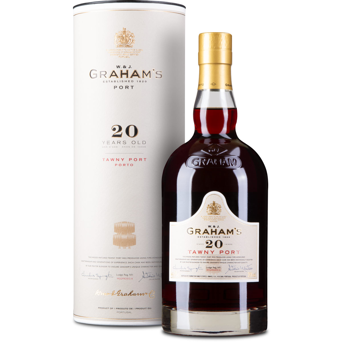 Graham's Tawny Port 20 Years in gift tube