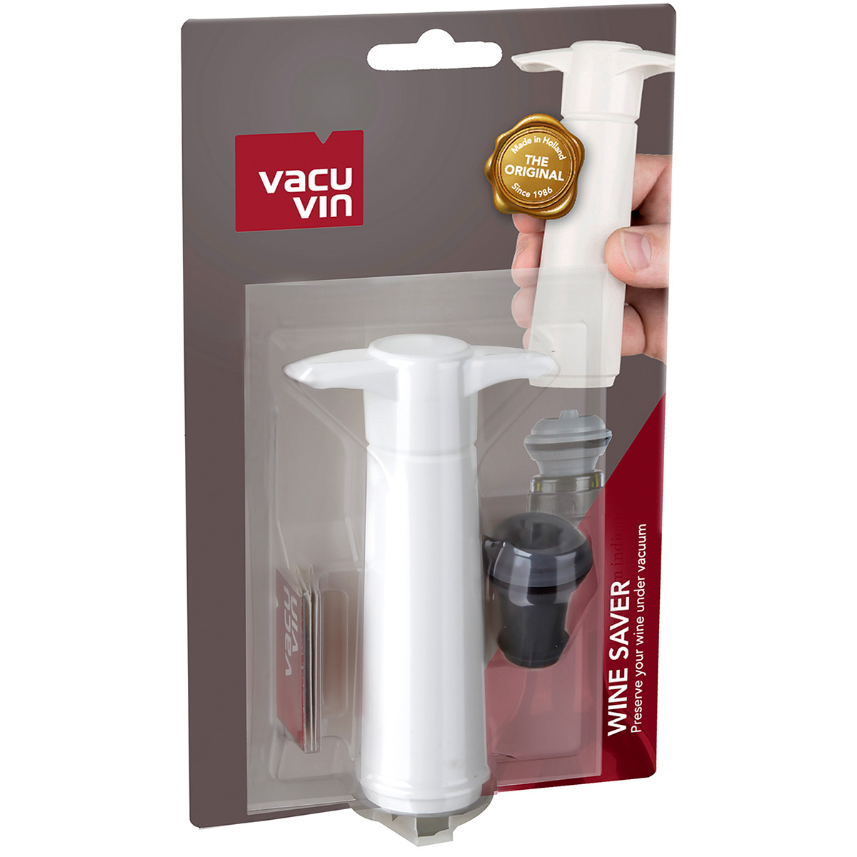 Vacu Vin Vacuum Wine Saver white Vacu Vin Vacuum Wine Saver white
