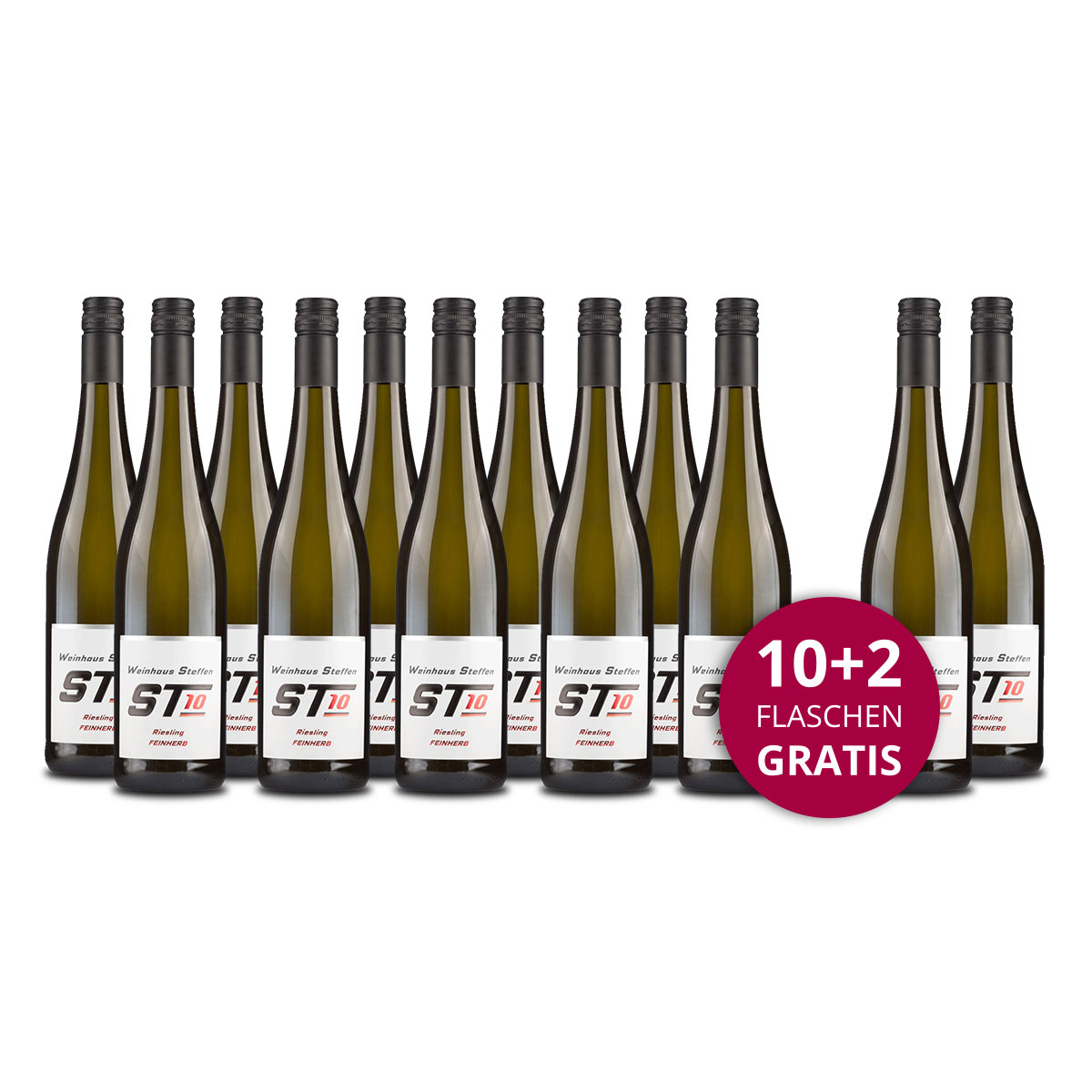 Aktionspaket 12 Fl. Steffen ST10 Riesling feinherb Cuvée 