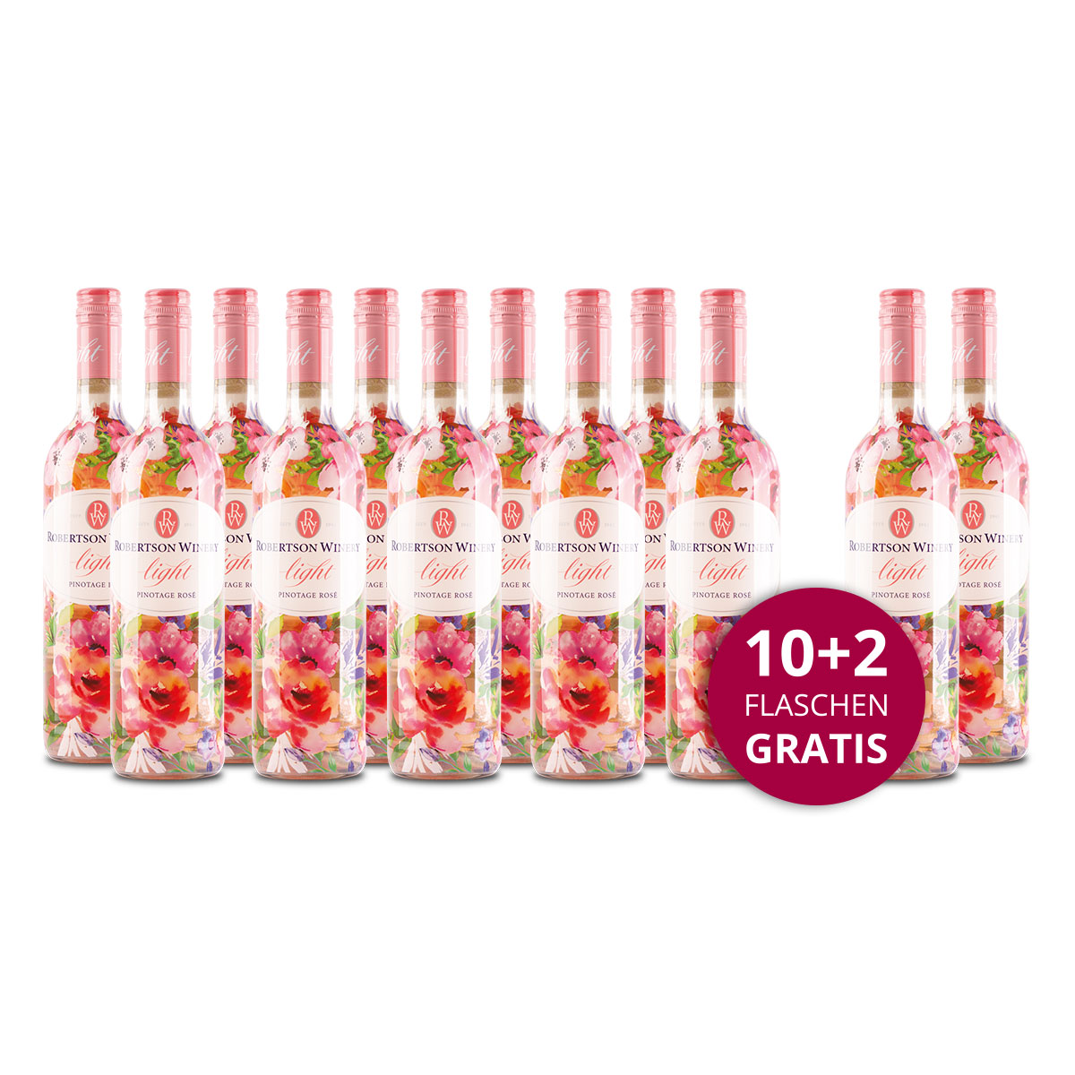 Aktionspaket 12 Fl. Robertson Winery Light Pinotage Rosé 