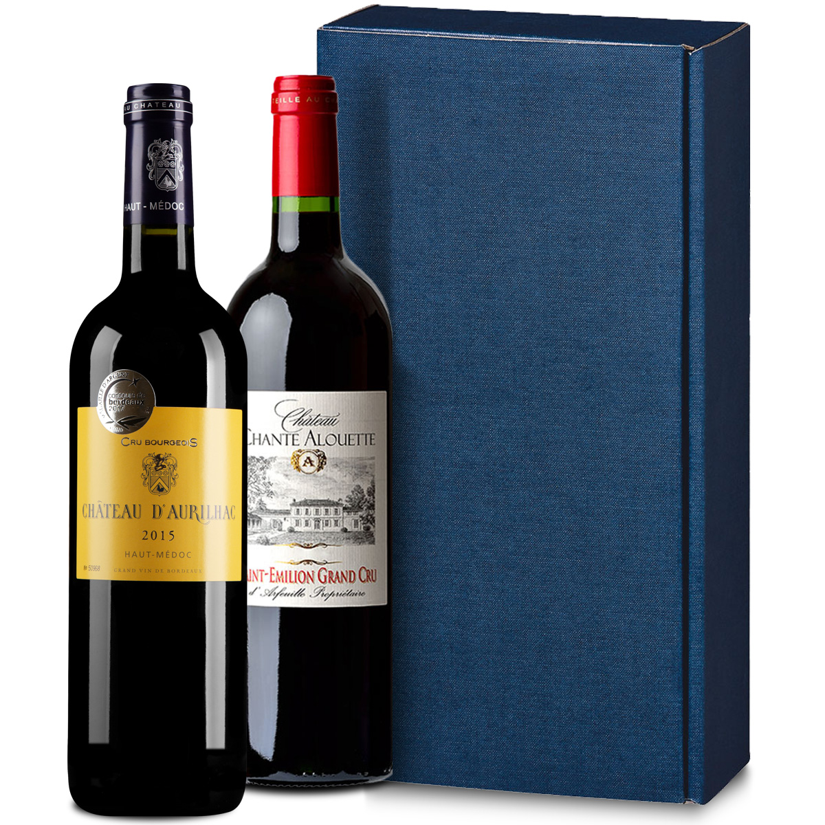 2er Wein-Geschenkbox Bordeaux