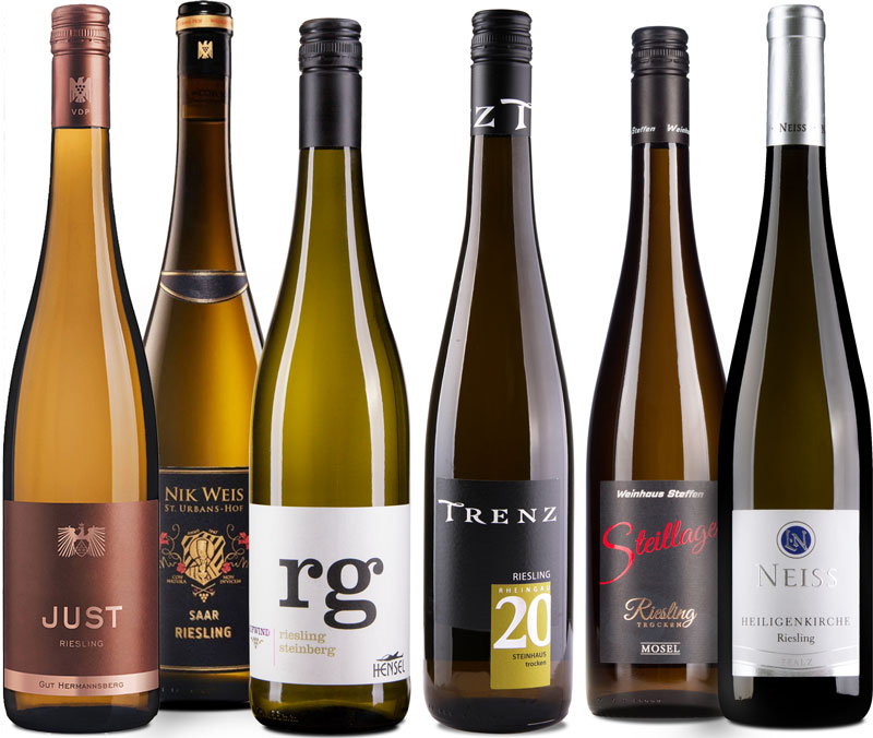 6er Probierpaket Riesling aus Deutschland