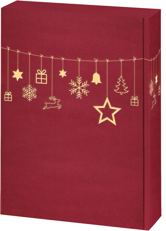 3er Geschenkkarton Lino Christmas Rot