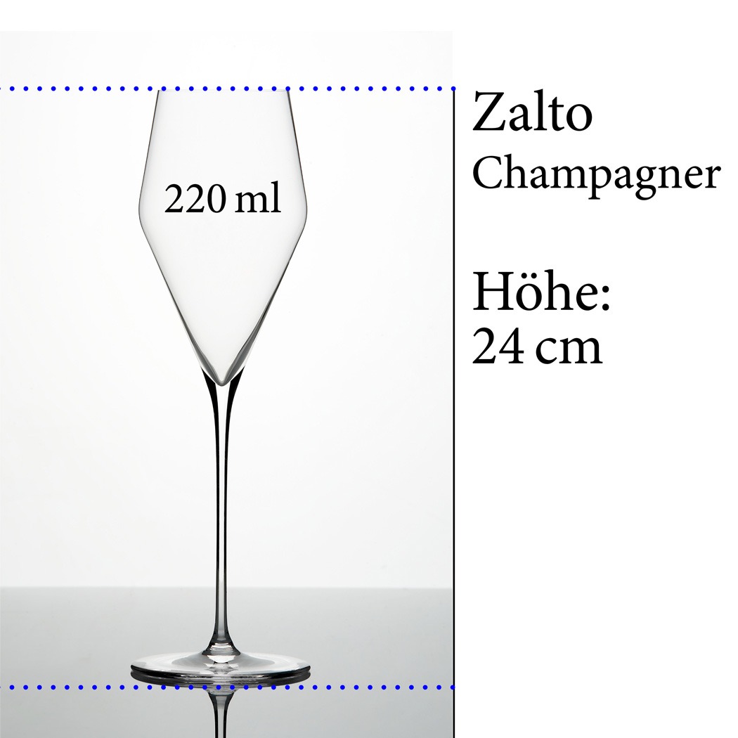 Zalto Champagner Glas, mundgeblasen, 2er Set