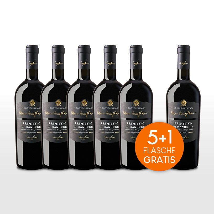 Aktionspaket 6 Fl. Varvaglione Collezione Privata Cosimo Primitivo di Manduria