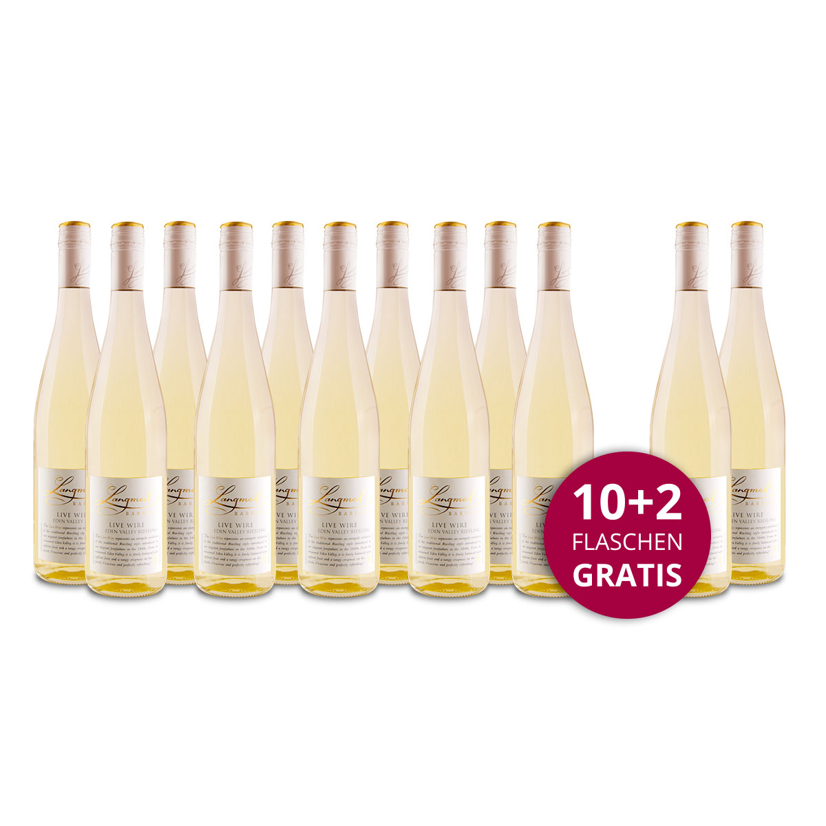 Aktionspaket 12 Fl. Langmeil %27Live Wire%27 Riesling, lieblich 