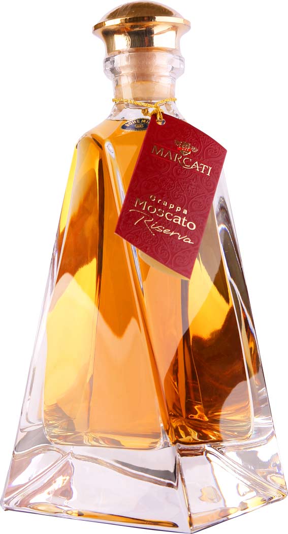 Marcati Grappa Decanter Vetra di Boemia Moscato Riserva