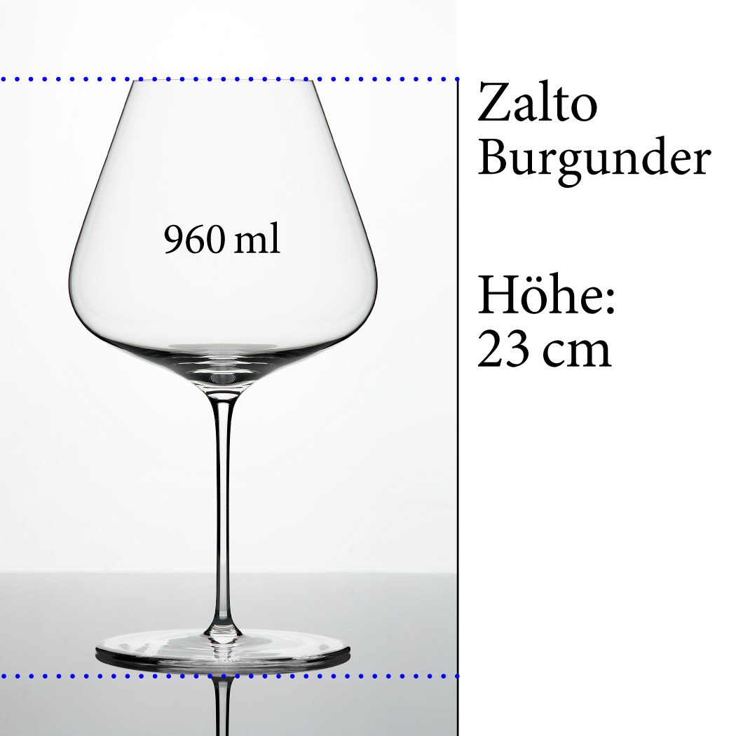 Zalto Burgunder Glas, mundgeblasen, 6er Set