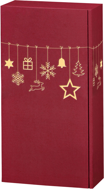 2er Geschenkkarton Lino Christmas Rot
