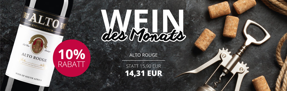 Wein des Monats: Alto Rouge