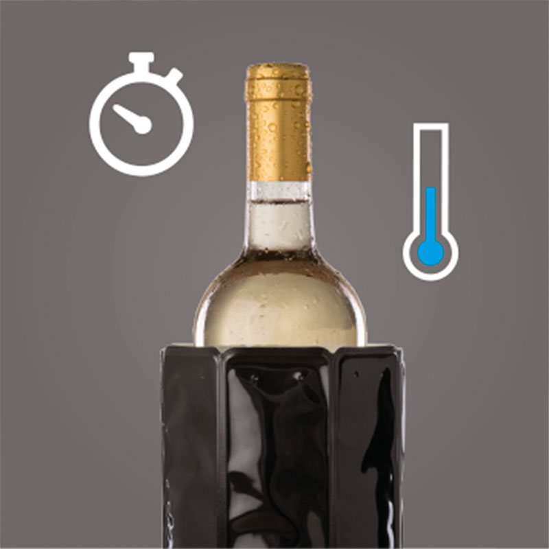 Vacu Vin Aktiv Weinkühler Motiv Silber 0,75 - 1,0 Liter