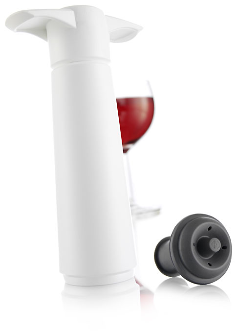 Vacu Vin Vacuum Wine Saver Wein Pumpe Verschluss - Weiß