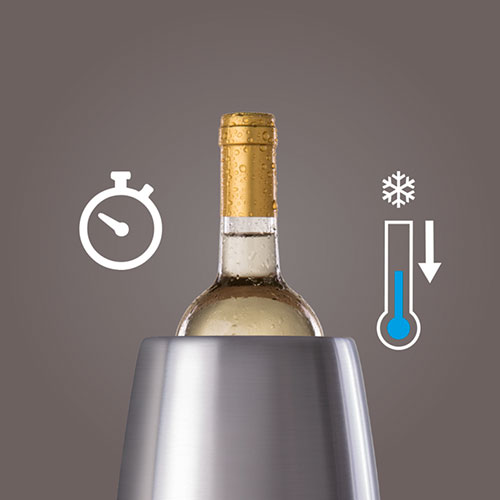 Vacu Vin Wine Cooler Elegant, Stainless Steel