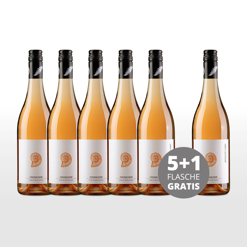 Aktionspaket 6 Fl. Sandfluisteraar Pinotage Rosé