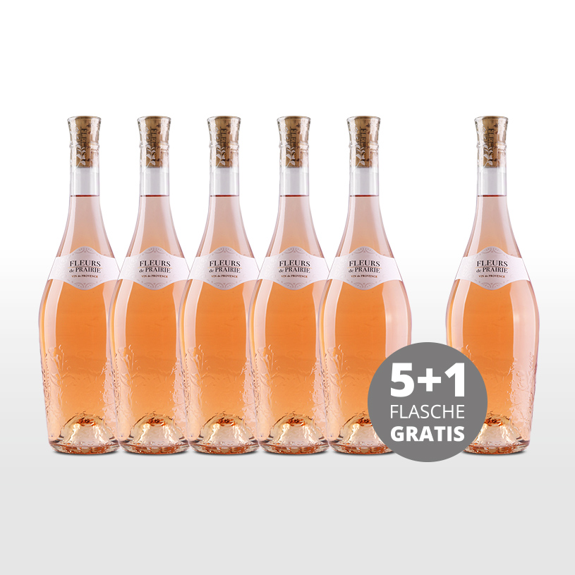 Aktionspaket 6 Fl. Fleurs de Prairie Rosé Cotes de Provence AOP 